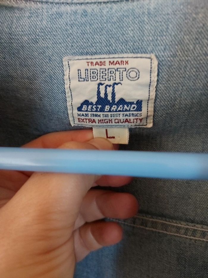 Chemise jean Liberté Taille L - photo numéro 2