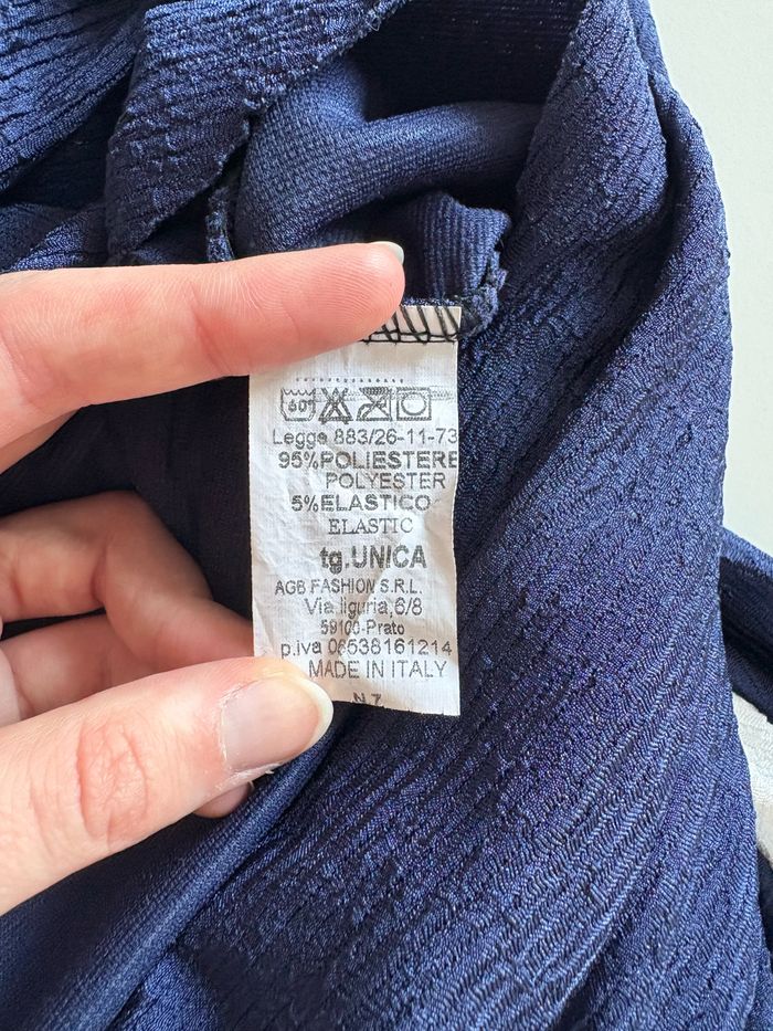 Robe bleu et blanche à rayures - AGB Fashion - Taille Unique - photo numéro 3