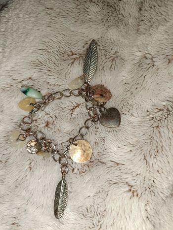 Bracelet fantaisie superbe argenté