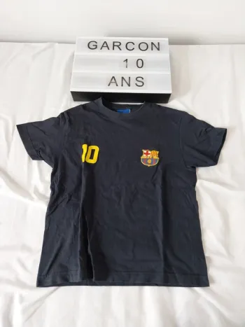 Tee-shirt manche courte garçon 10 ans FCB