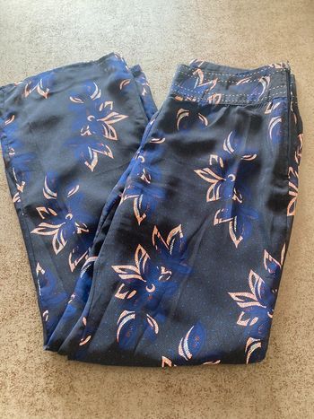 Pantalon bleu fluide captain tortue