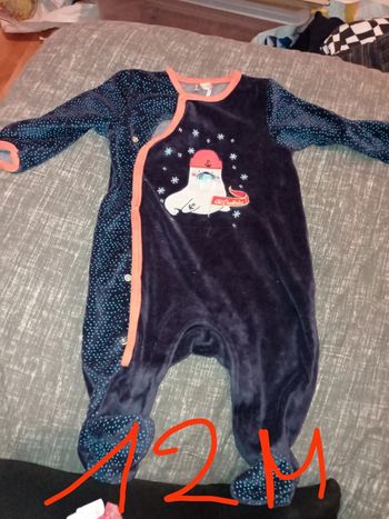 Pyjama velours 12 mois