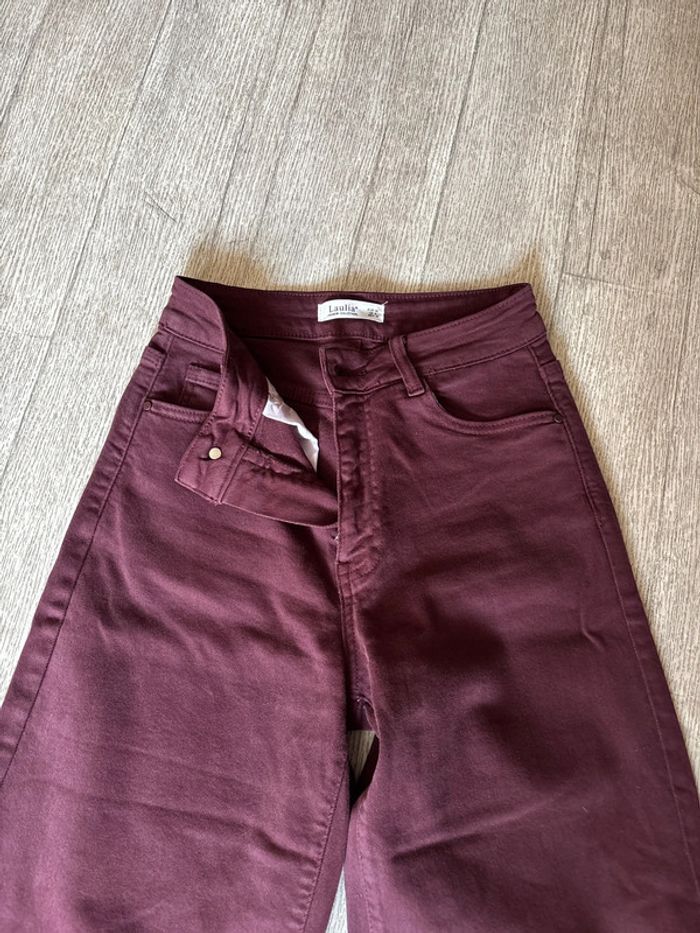 Jeans bordeaux - photo numéro 2