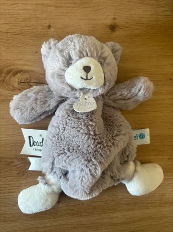 Doudou plat ours gris unicef les doudous c est trop choux doudou et compagnie