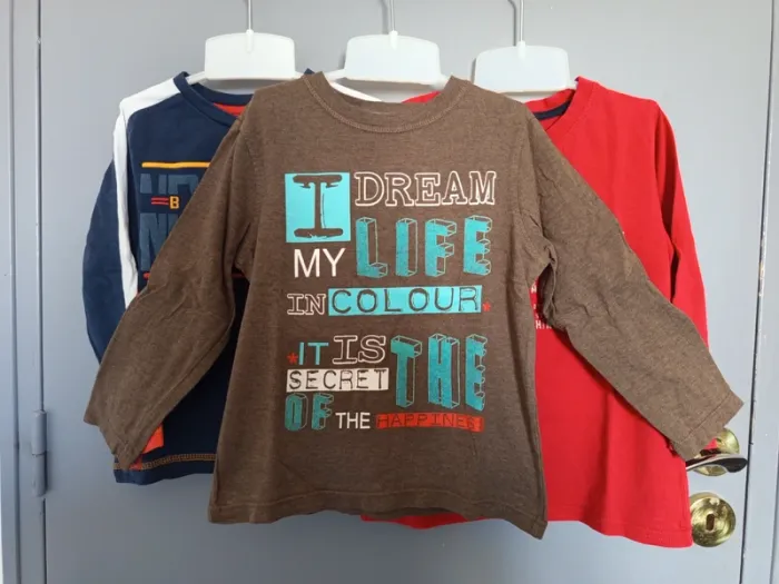 Lot t-shirt ML 4 ans