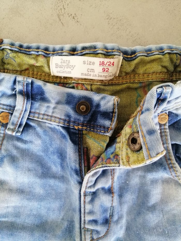 Short jean Zara Garçon 18-24 mois - photo numéro 3