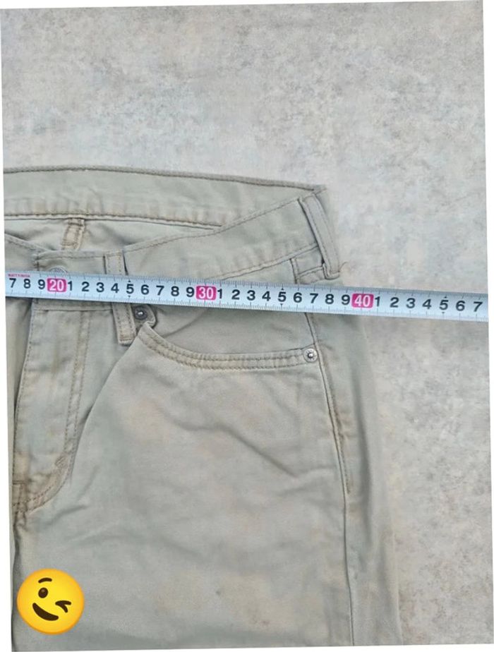 Jeans Levi's 514 W30 FR40 L30 coupe droite beige Homme Men pan386b - photo numéro 4