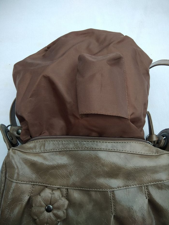 Petit sac à main bandoulière beige - photo numéro 7