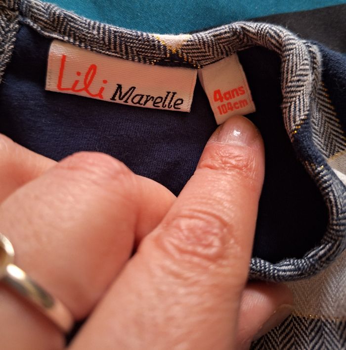 Blouse à carreaux Lili Marelle 4 ans - photo numéro 3