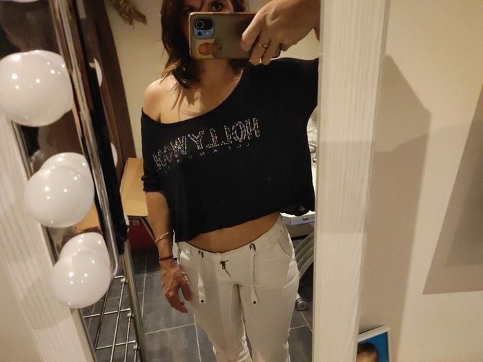 Tee shirt sequins Hollywood large