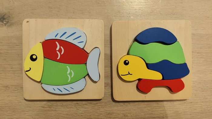 Lot 2 puzzles bois