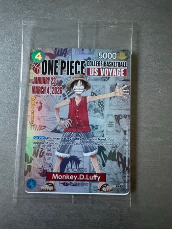 Carte One piece Us voyage Basketball collège 