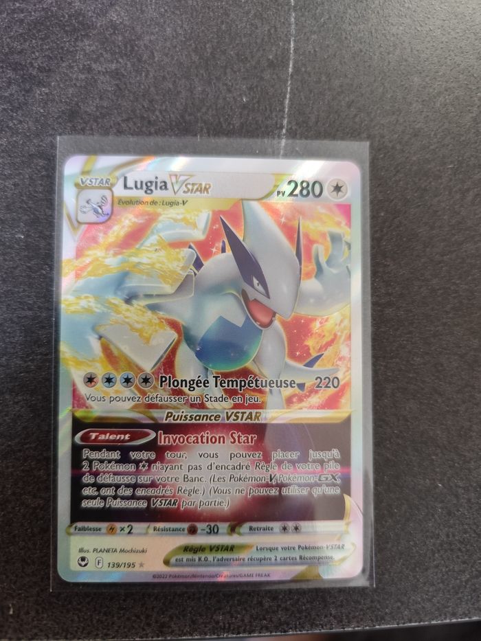 Carte Pokemon LUGIA 139/195 Vstar Ultra Rare Epée et Bouclier 12 EB12 FR NEUF