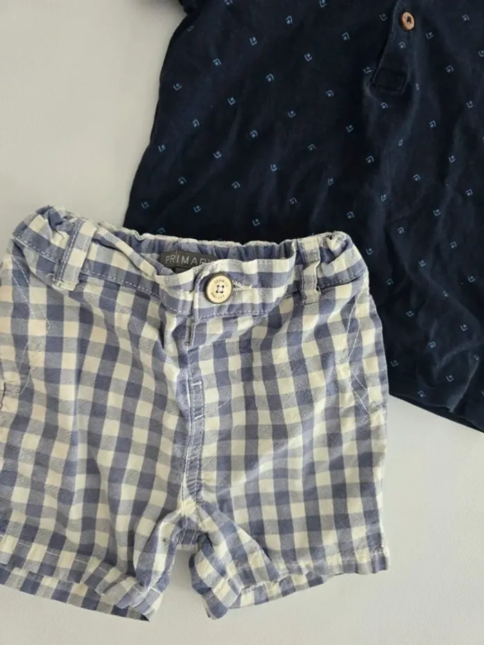 Ensemble short à carreaux - photo numéro 2