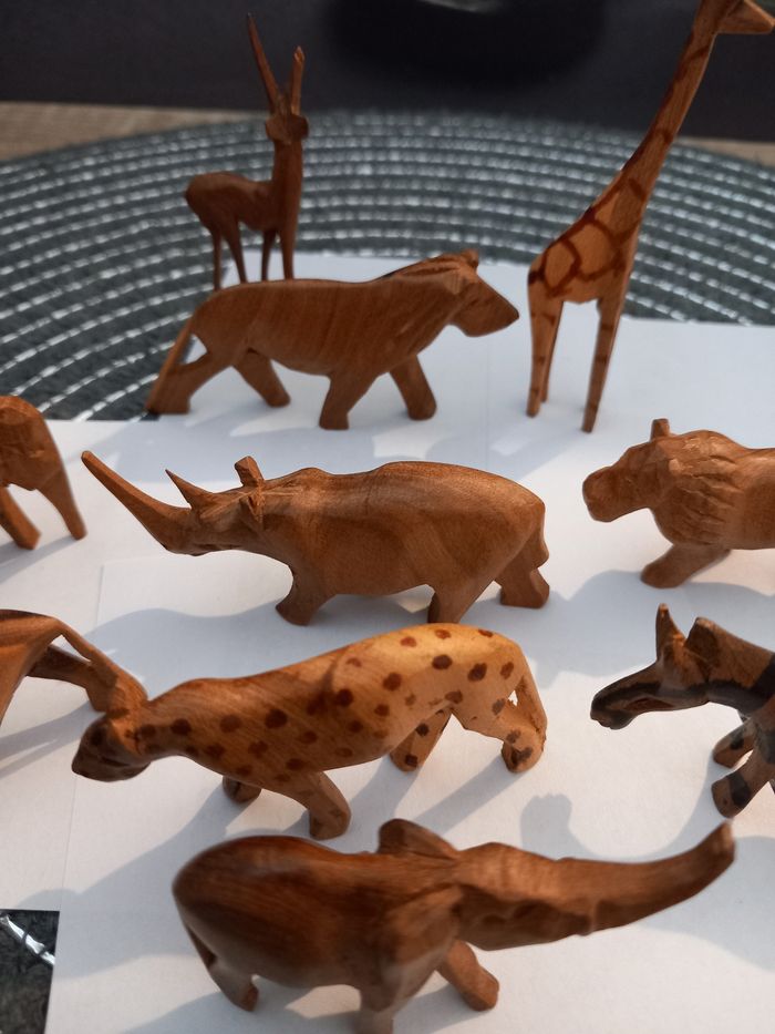 Animaux de la savane   les 10 animaux
2cm de haut sur 5  environ - photo numéro 2