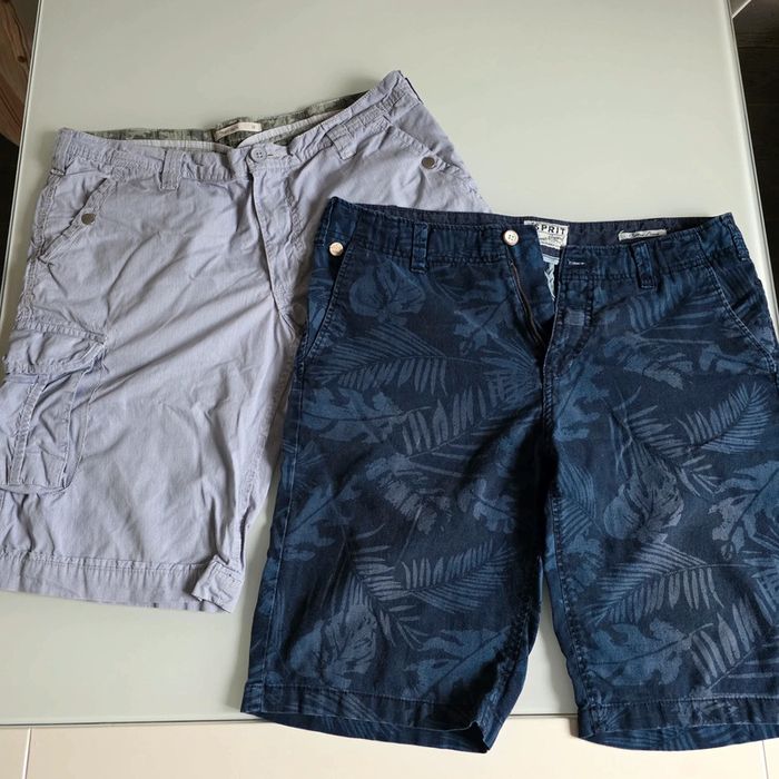 2 shorts en toile m, bleus