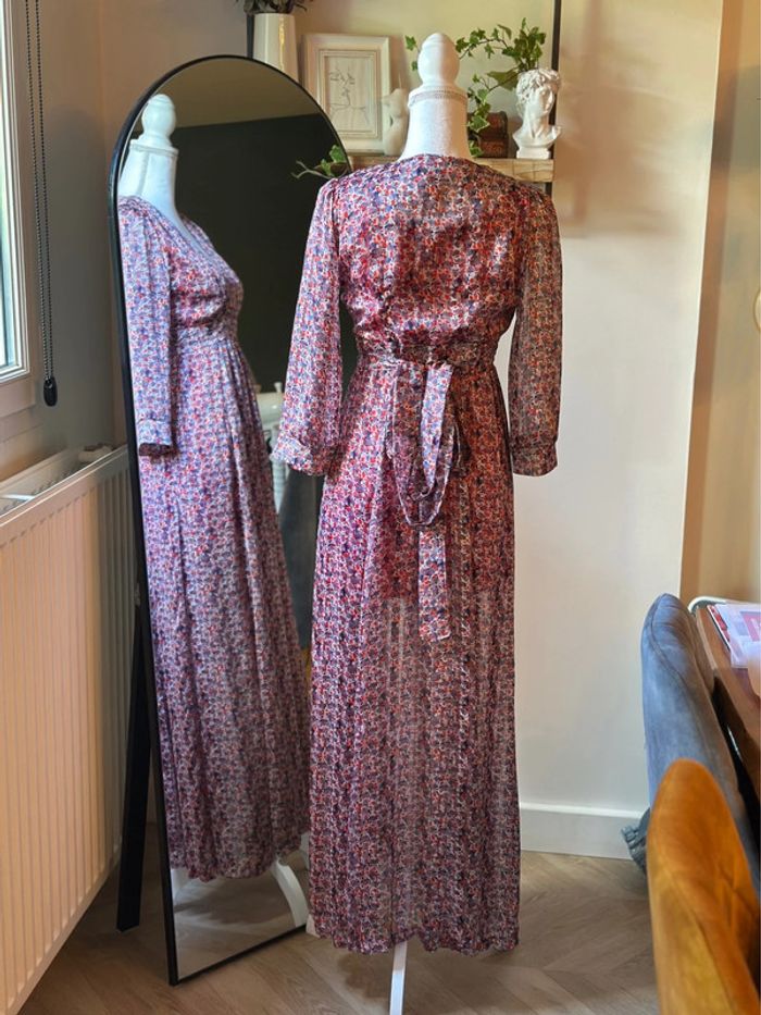 Robe longue fleurie multicolore Opullence Paris taille S - photo numéro 7