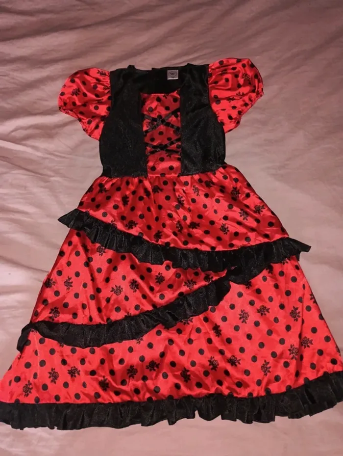 Déguisement robe enfant andalouse Espagne taille 116