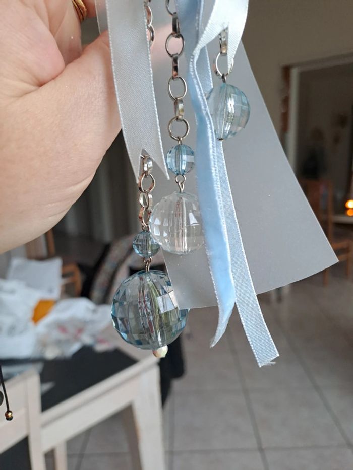 Bijou de sac ou porte clé bleu - photo numéro 2