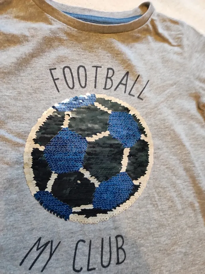 T-shirt manches longues sequin 4 ans - photo numéro 4