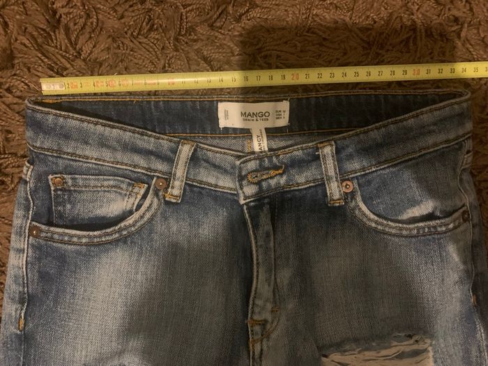 Pantacourt femme  jean’s marque mango taille 32 - photo numéro 3