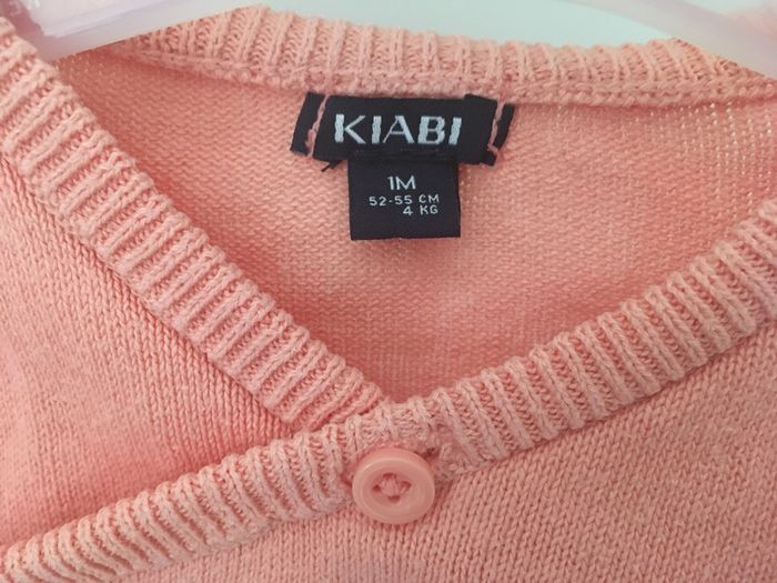 Veste Kiabi orangé - 1 mois - photo numéro 2