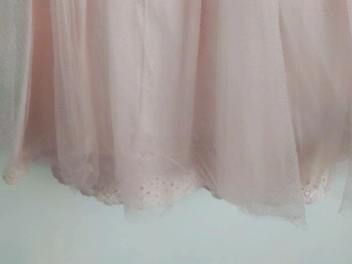 Jupe tulle et dentelle rose pâle en 2 ans - photo numéro 5