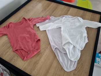 Lot de 3 bodies 12 mois