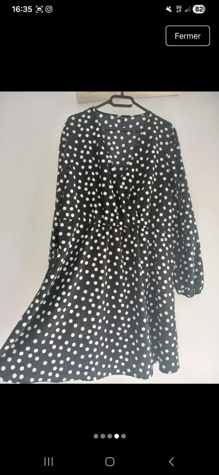 Robe à pois Kiabi Taille Xl - photo numéro 4
