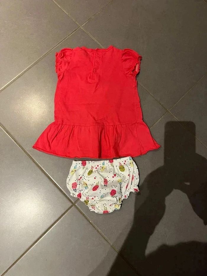 Tunique sans manches & barboteuse - Petit béguin - Welcome to the summer - Rose - 24 mois - photo numéro 4