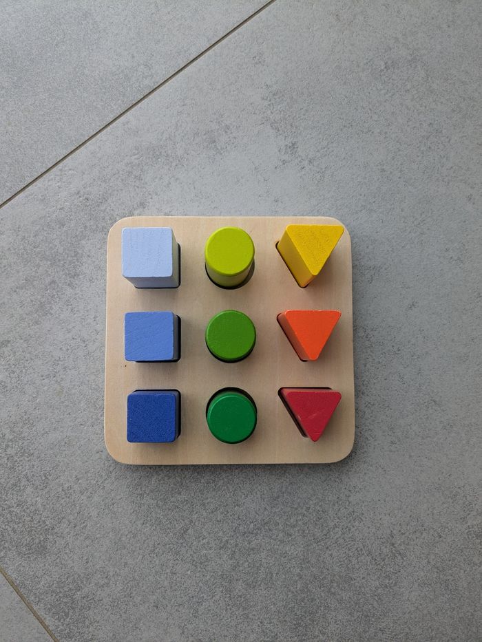 Jeu encastrement enfant bois - photo numéro 2