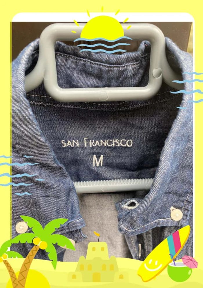 Chemise effet jean San francisco M - photo numéro 2