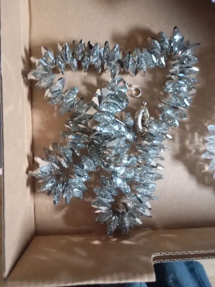 Superbe collier en cristal de bohème - photo numéro 2