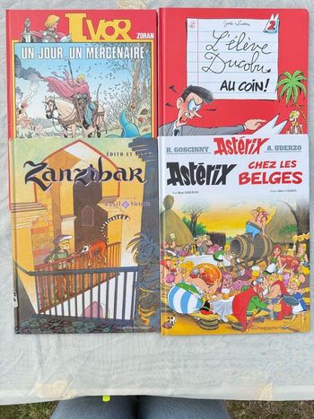 Lot BD humour jeunesse : Astérix, Ducobu, Zanzibar – albums BD