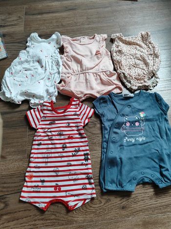 Lot combi short/barboteuse