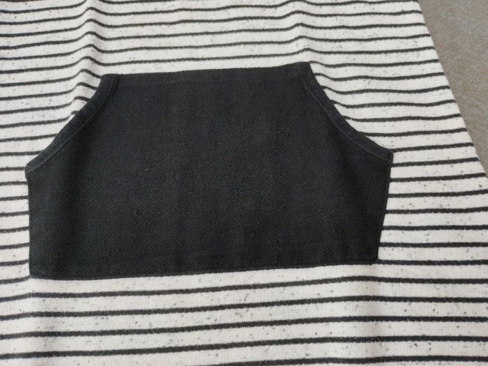 Robe manches courtes avec capuche 6 ans fille Orchestra gris et noir rayé - photo numéro 5