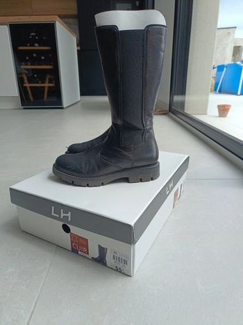 Bottes cuir fille