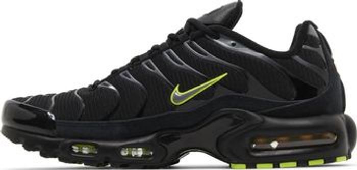Nike Air Max Plus Basket TN adultes Noir Vert Fluo - photo numéro 4
