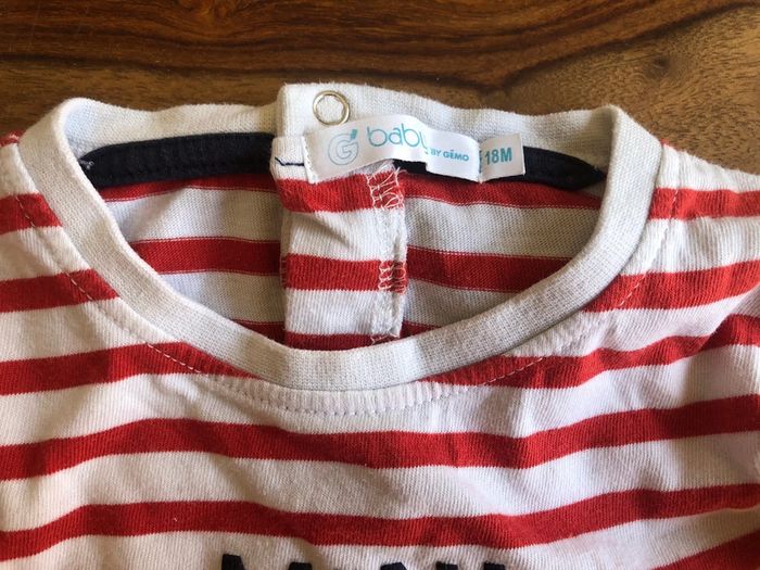 T shirt teeshirt manche longue enfant bébé garçon Baby by Gémo 18 mois - photo numéro 4