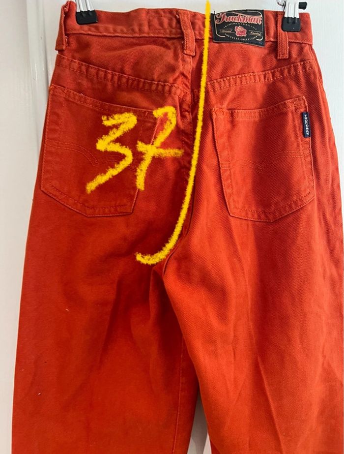 TruckMan pantalon vintage, taille 32 Jeans, oranger - photo numéro 7
