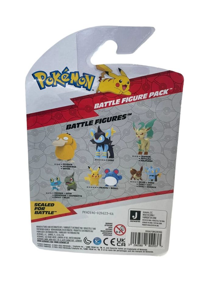 Figurines x 2 Battle Figurine Pack Pikachu + Marill Jazwares neuf - photo numéro 2