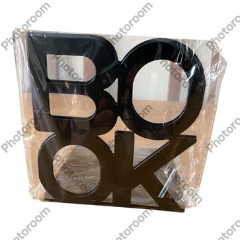 NEUF Serre-livres métal noir Book