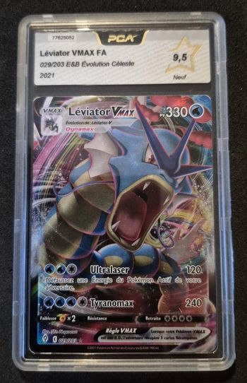Carte Pokemon Léviator Vmax 029/203 Evolution Céleste EB07 PCA 9.5 FR