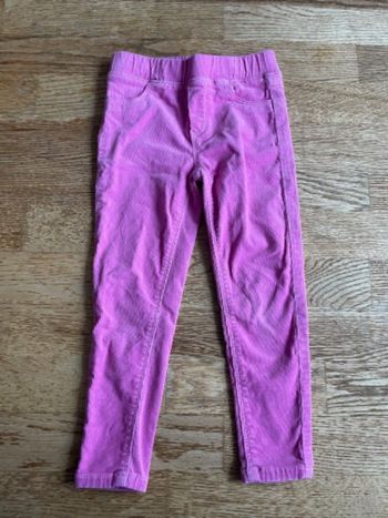 Pantalon rose fluo velour