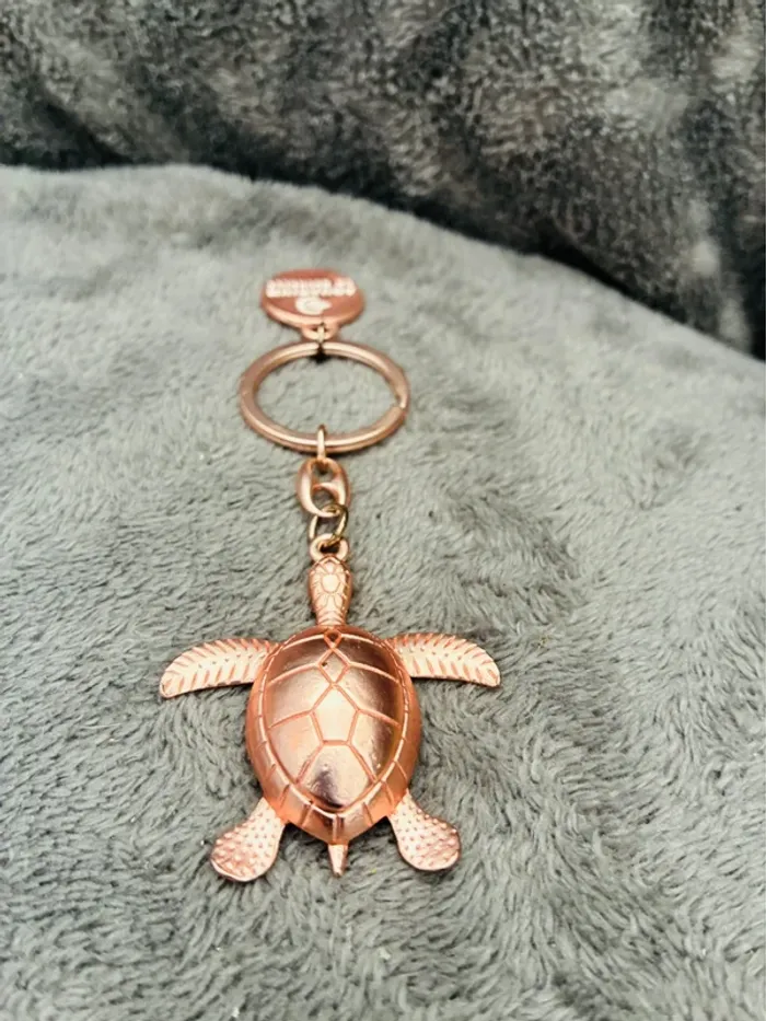 Porte clefs métal tortue - photo numéro 2