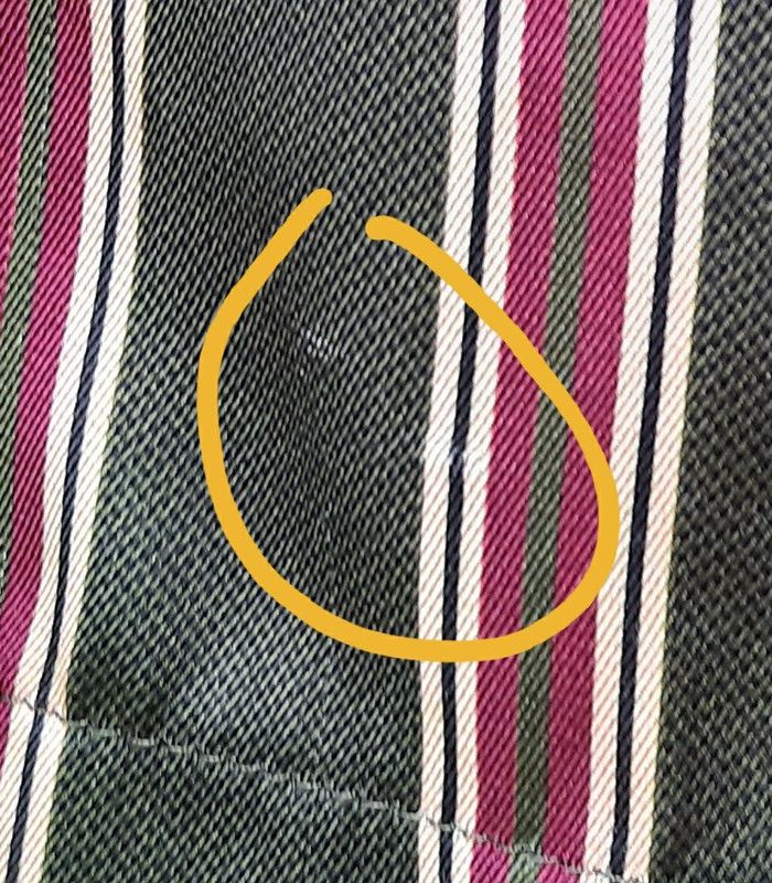 Blouse kaki à rayures S - photo numéro 6