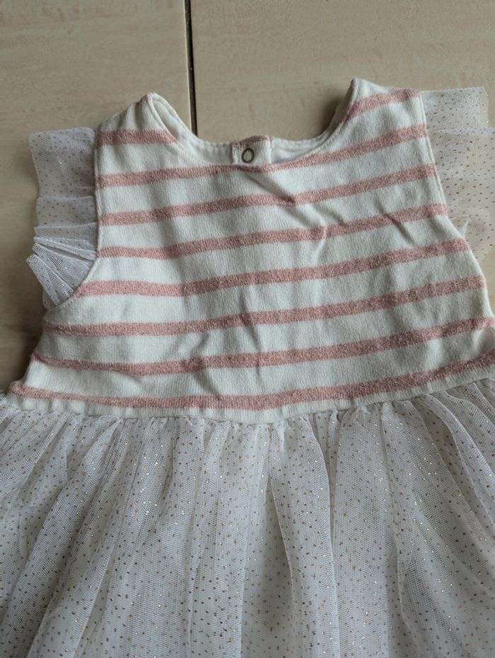 Robe de cérémonie en tulle Petit Bateau 36 mois - photo numéro 2