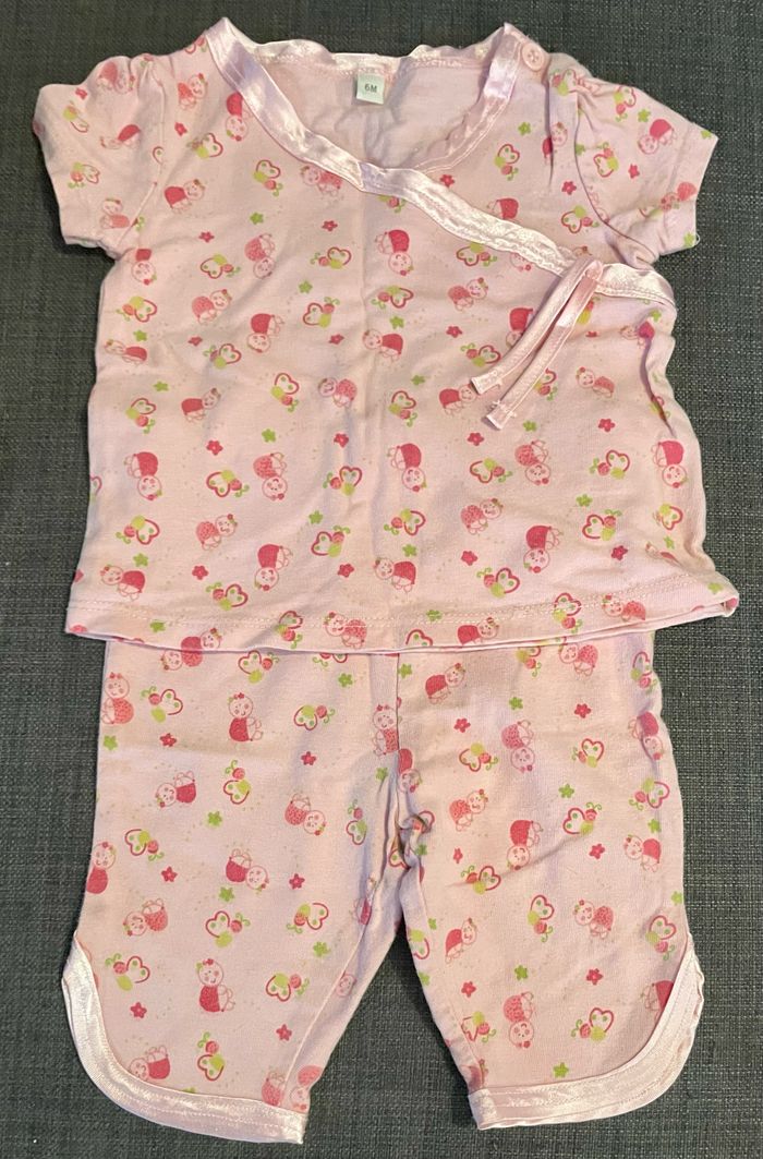 Ensemble rose 6 mois