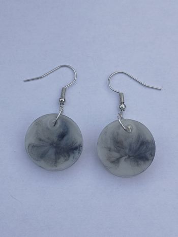Boucles d'oreilles effet marbre