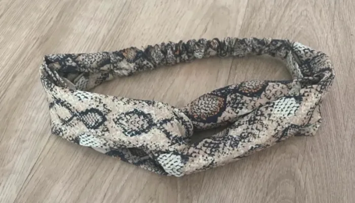 Bandeau cheveux imprimer serpent python hairband  Neuf